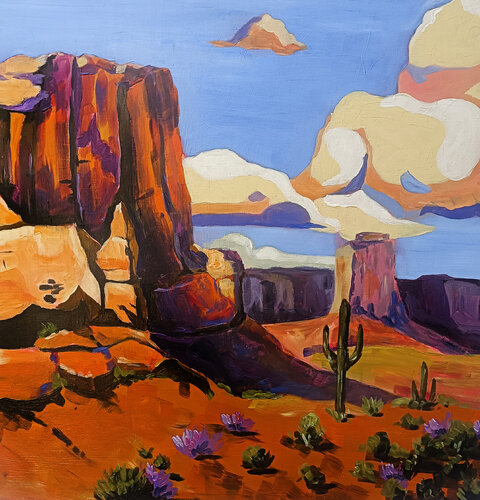 Arizona Desert by Smirnova Evgenia, Painting for Sale on Singulart
