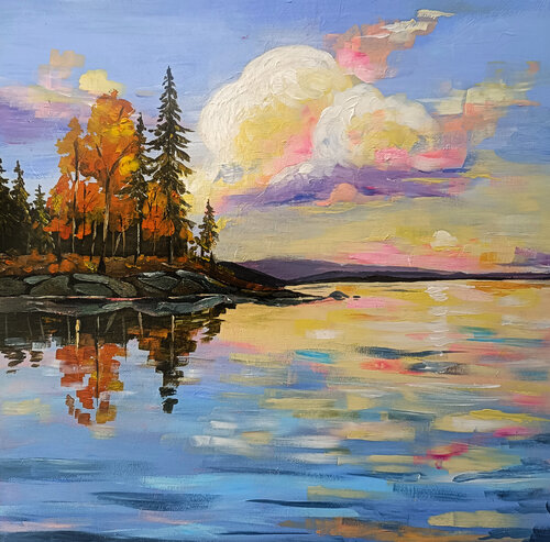 Quiet Waters by Smirnova Evgenia, Painting for Sale on Singulart