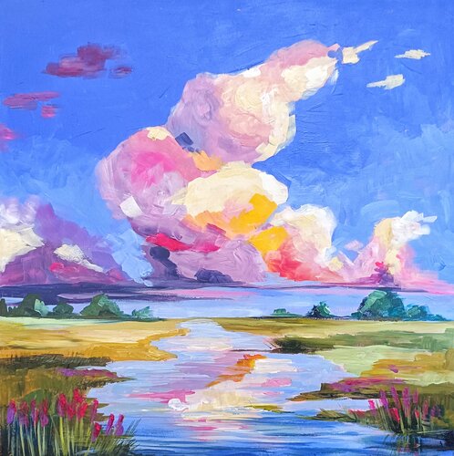 Painted Sky by Smirnova Evgenia, Painting for Sale on Singulart