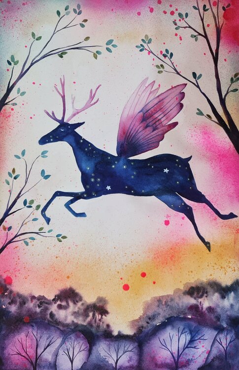 Stardust Deer Smirnova Evgenia