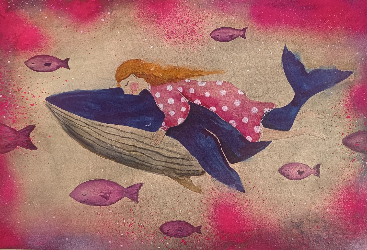 Hugging A Whale Smirnova Evgenia