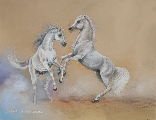 Showauftakt by Michaela Stocker, Painting for Sale on Singulart