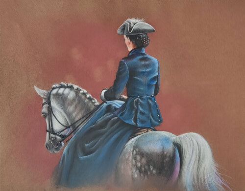 Im Seitsattel by Michaela Stocker, Painting for Sale on Singulart