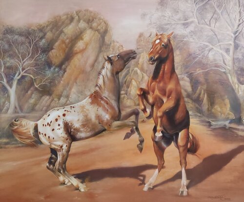 Disagreements by Michaela Stocker, Painting for Sale on Singulart