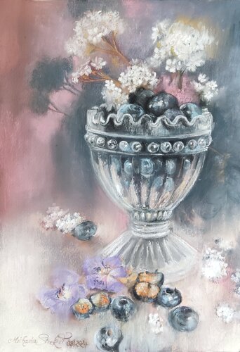 Under the August moon by Michaela Stocker, Work on Paper for Sale on Singulart