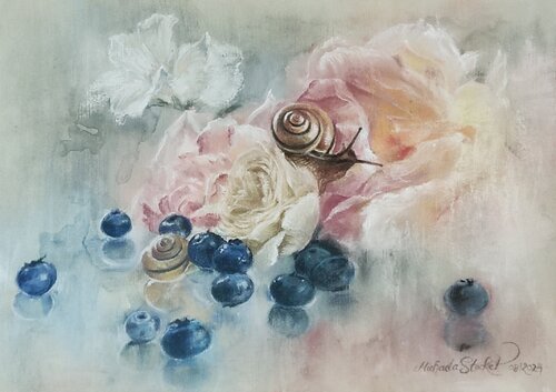 Life is like a slow train crawling up a hill by Michaela Stocker, Work on Paper for Sale on Singulart