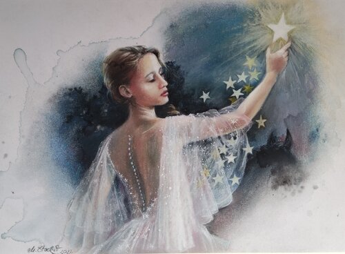 Étoile von Michaela Stocker, Malerei kaufen auf Singulart