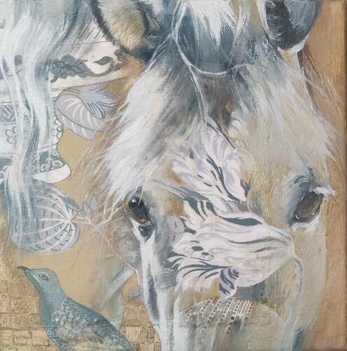 Porca misèria' l - Ephemeral Grace by Michaela Stocker, Painting for Sale on Singulart