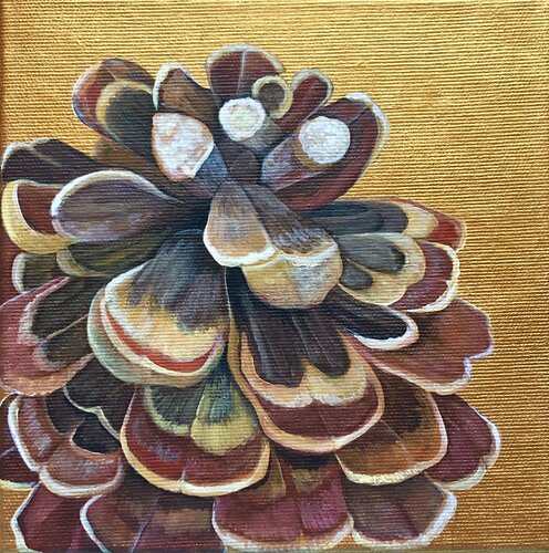 Föhrenzapfen 1 van Silvia Mende, Schilderij te koop op Singulart