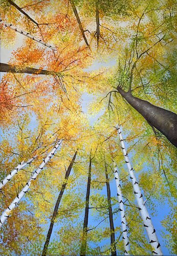 Frühherbst II van Silvia Mende, Schilderij te koop op Singulart