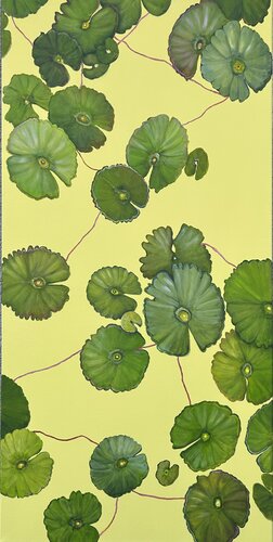Lotus auf Gelb von Silvia Mende, Malerei kaufen auf Singulart