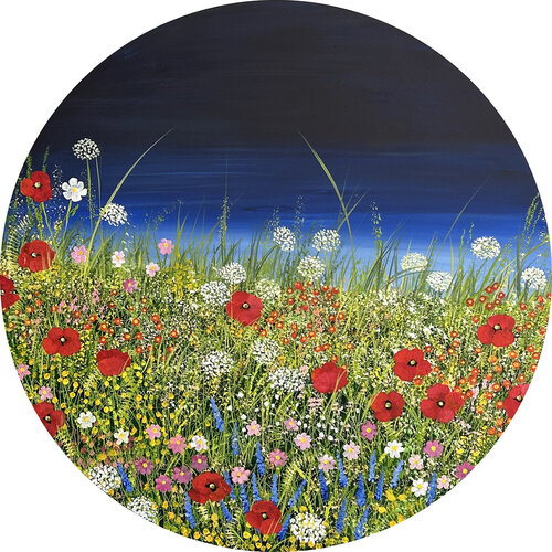 Nachtruhe, rund par Silvia Mende, Peinture en vente sur Singulart