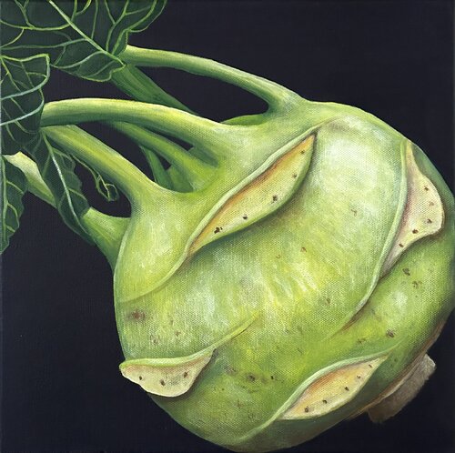 Kohlrabi di Silvia Mende, Pittura in vendita su Singulart