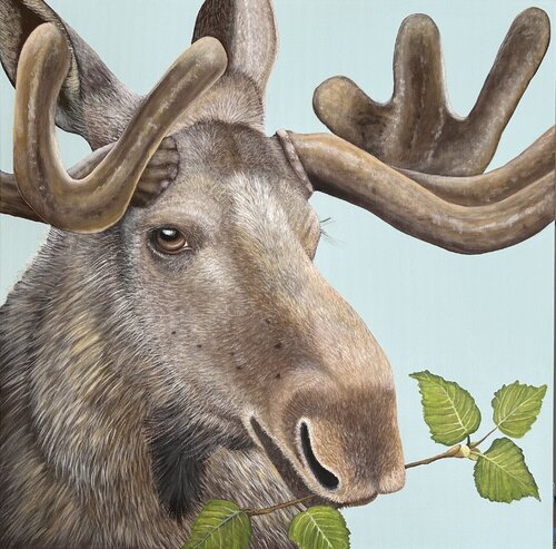 Elch by Silvia Mende, Painting for Sale on Singulart