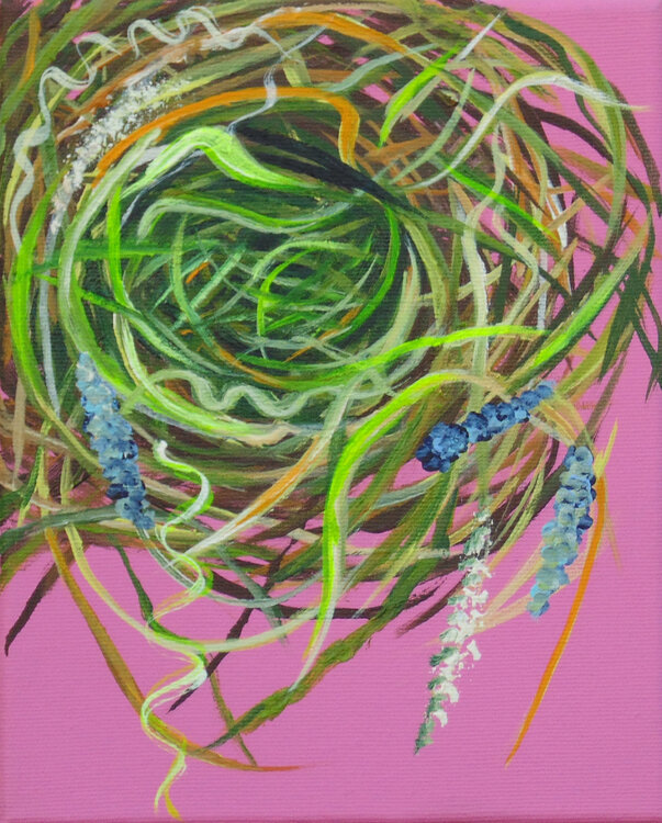 Pinkfarbenes Nest Silvia Mende
