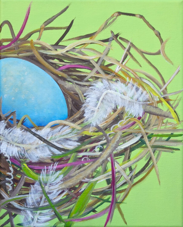 Hellgrünes Nest Silvia Mende