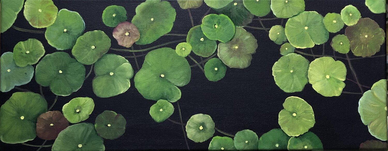 Lotus auf Blau Silvia Mende