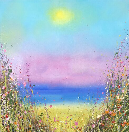 Where The Mermaids Kiss The Sky van Yvonne Coomber, Schilderij te koop op Singulart