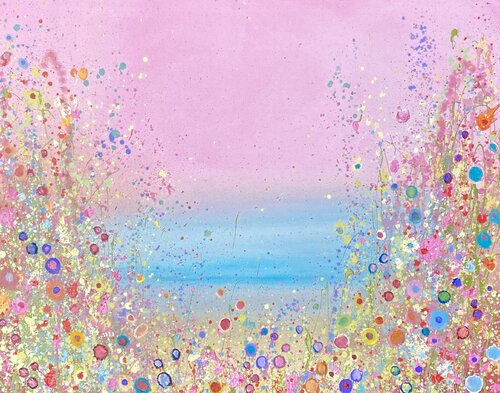 Blush Skies, Soft Seas and Tender Hearts van Yvonne Coomber, Schilderij te koop op Singulart