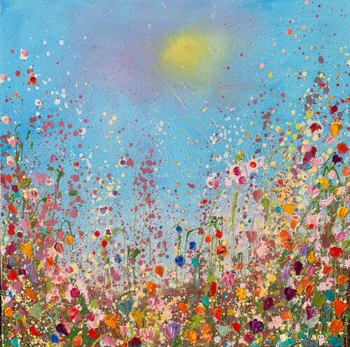 All The Wildflowers Sing Joy van Yvonne Coomber, Schilderij te koop op Singulart