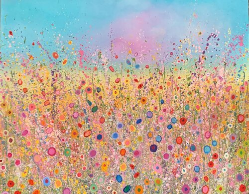The Garden of My Heart Belongs To You Forever van Yvonne Coomber, Schilderij te koop op Singulart