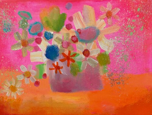 I Give You All The Flowers of My Heart van Yvonne Coomber, Schilderij te koop op Singulart