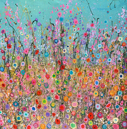 All The Wildflowers Dance With Love For You by Yvonne Coomber, Painting for Sale on Singulart