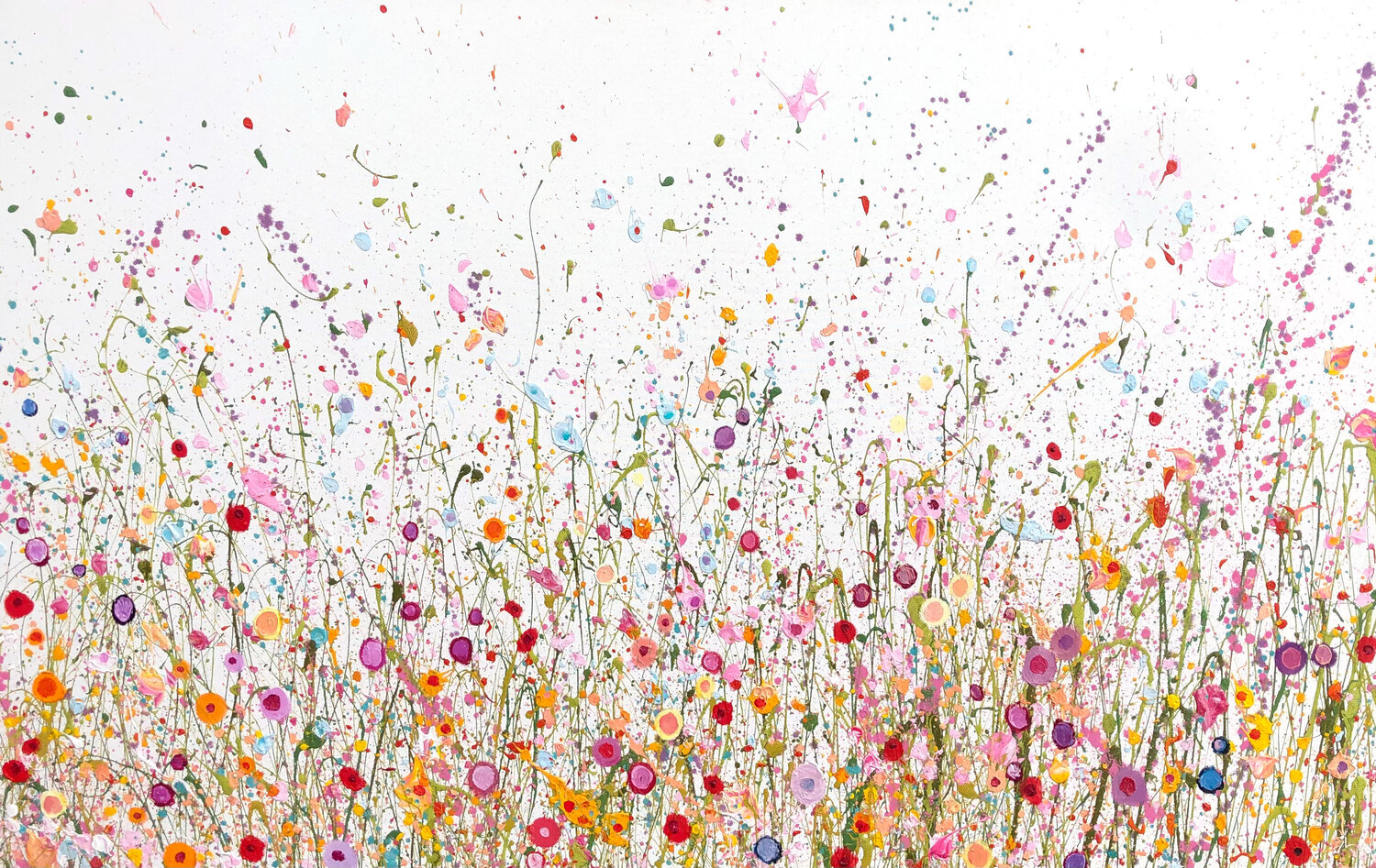 Angels, Butterflies and Birdsong Dance Here Yvonne Coomber Originalgemälde zu verkaufen