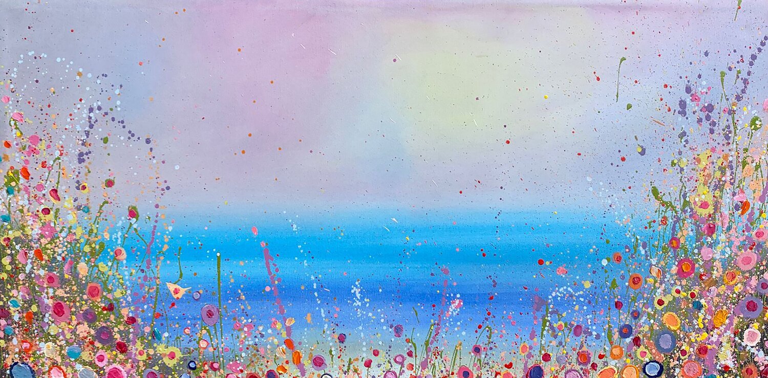 Summertime Rainbows of Love Yvonne Coomber Originalgemälde zu verkaufen