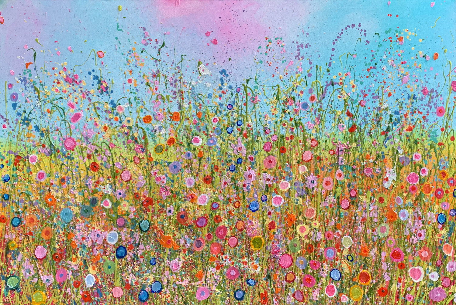 Loving You Makes My Heart Sing Yvonne Coomber Origineel schilderij te koop