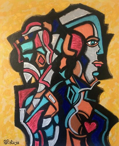 Partners in Crime #3 van Beatrice Pistoja, Schilderij te koop op Singulart