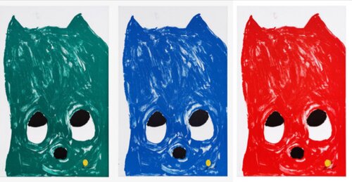 Green,Blue,Red Kristy Set by Szabolcs Bozó, Print for Sale on Singulart