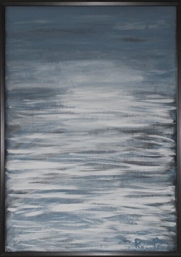 Sentimento Oceanico Bianco di Romain Rolland by Romina Petrini, Painting for Sale on Singulart
