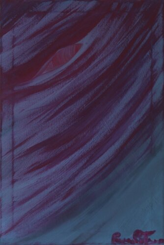 "Io vedo": Ajna il sesto chakra van Romina Petrini, Schilderij te koop op Singulart