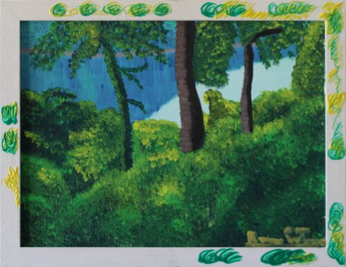 "Se l'umanità ha una speranza di sopravvivenza, questa è nel ritrovare un equilibrio con la natura"  Tiziano Terzani van Romina Petrini, Schilderij te koop op Singulart