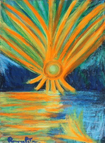 Il Nuovo Mondo omaggio a Vincent van Gogh, Janusz Korczak e Bambini van Romina Petrini, Schilderij te koop op Singulart
