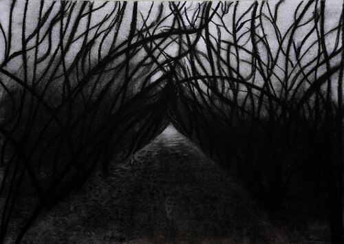 Il viale dell'Inferno par Romina Petrini, Dessin en vente sur Singulart