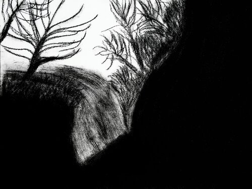 L'inferno dei poveri omaggio a Victor Hugo par Romina Petrini, Dessin en vente sur Singulart