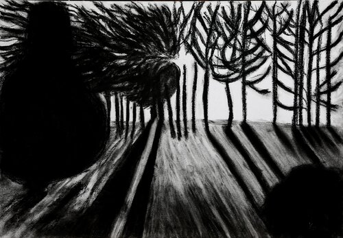 "Un popolo, che non sa più distinguere tra verità e menzogna, non può distinguere tra bene e male"  _ Hannah Arendt par Romina Petrini, Dessin en vente sur Singulart