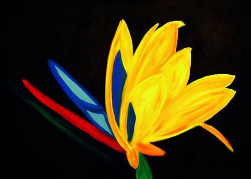 Un Fiore... Una Farfalla... van Romina Petrini, Schilderij te koop op Singulart