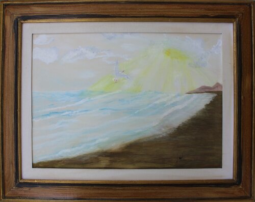 Il gabbiano Jonathan Livingston Romanzo di Richard Bach van Romina Petrini, Schilderij te koop op Singulart