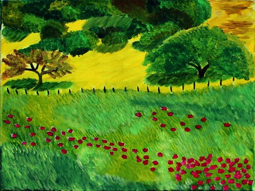 Una Passeggiata Spensierata van Romina Petrini, Schilderij te koop op Singulart