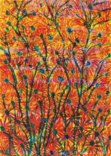 Le Margherite di Patrizio Moscardelli 3 van Romina Petrini, Schilderij te koop op Singulart