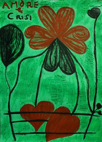 Amore e Crisi van Romina Petrini, Schilderij te koop op Singulart
