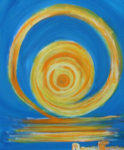 Un giorno questa terra sarà bellissima omaggio a Paolo Borsellino van Romina Petrini, Schilderij te koop op Singulart