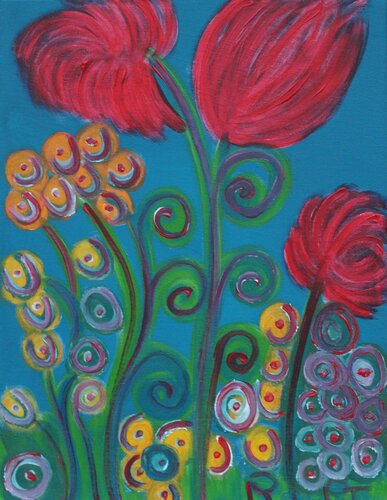 Il giardino di tutti i bambini del mondo 3 von Romina Petrini, Malerei kaufen auf Singulart