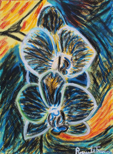 La Danza delle Frequenze di Tesla van Romina Petrini, Schilderij te koop op Singulart