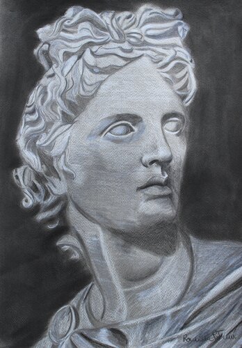 Il Risveglio di Apollo: Un Uomo in Rivolta van Romina Petrini, Werk op papier te koop op Singulart