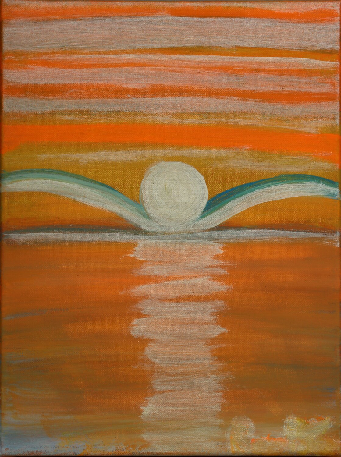 Vola in alto sopra l'oscurità Romina Petrini Dipinto originale in vendita