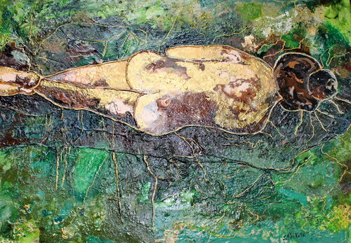 Femme allongée de sylvie Penkalla, Pintura a la venta en Singulart